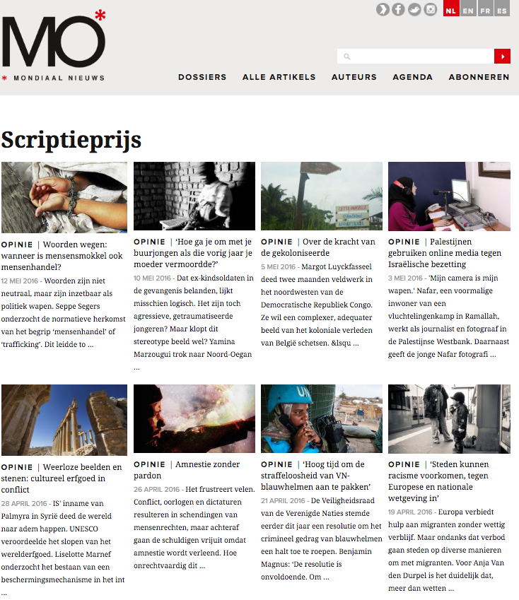 Screenshot MO Scriptieprijs