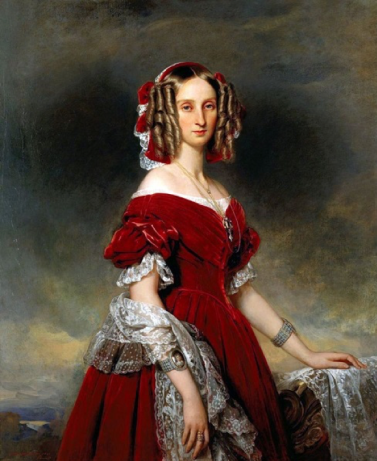 Louise van Orléans ©️ Franz Xavier Winterhalter, 1844 & Leopold van Saxen-Coburg Gotha ©️ George Dawe, 1816-1817; eerste koning en koningin der Belgen