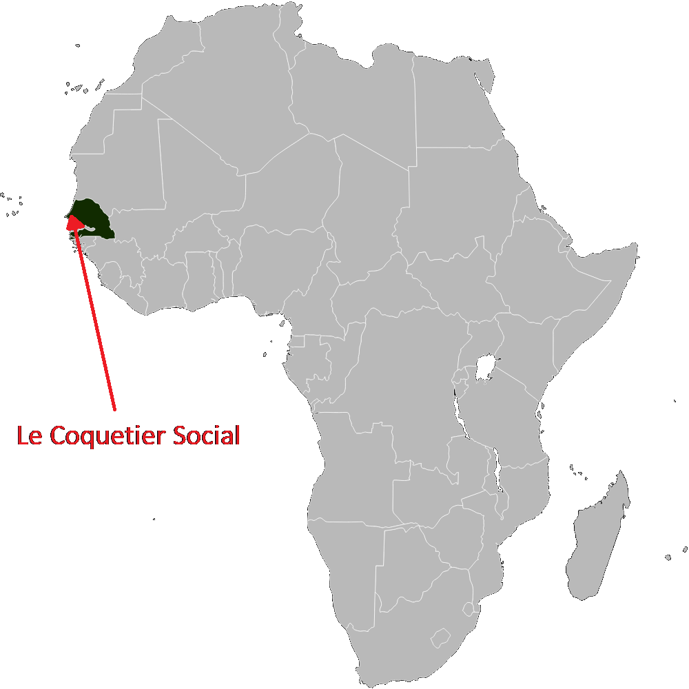 Figuur 1: De locatie van Le Coquetier Social [1]
