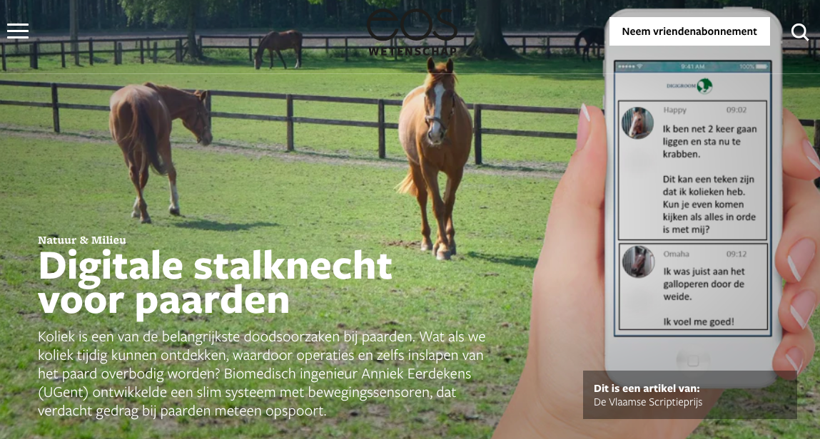 eos digitale stalknecht voor paarden